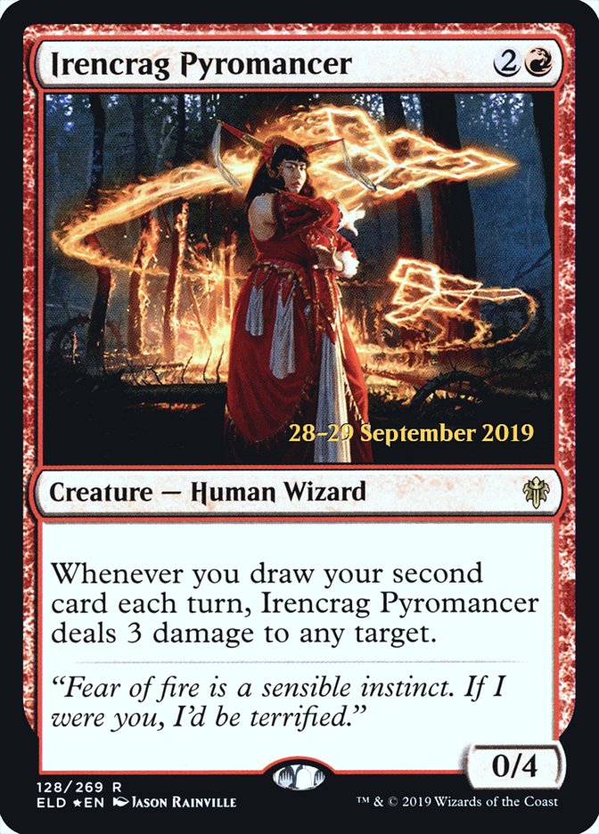 Irencrag Pyromancer [Throne of Eldraine Prerelease Promos] | Good Games Morley