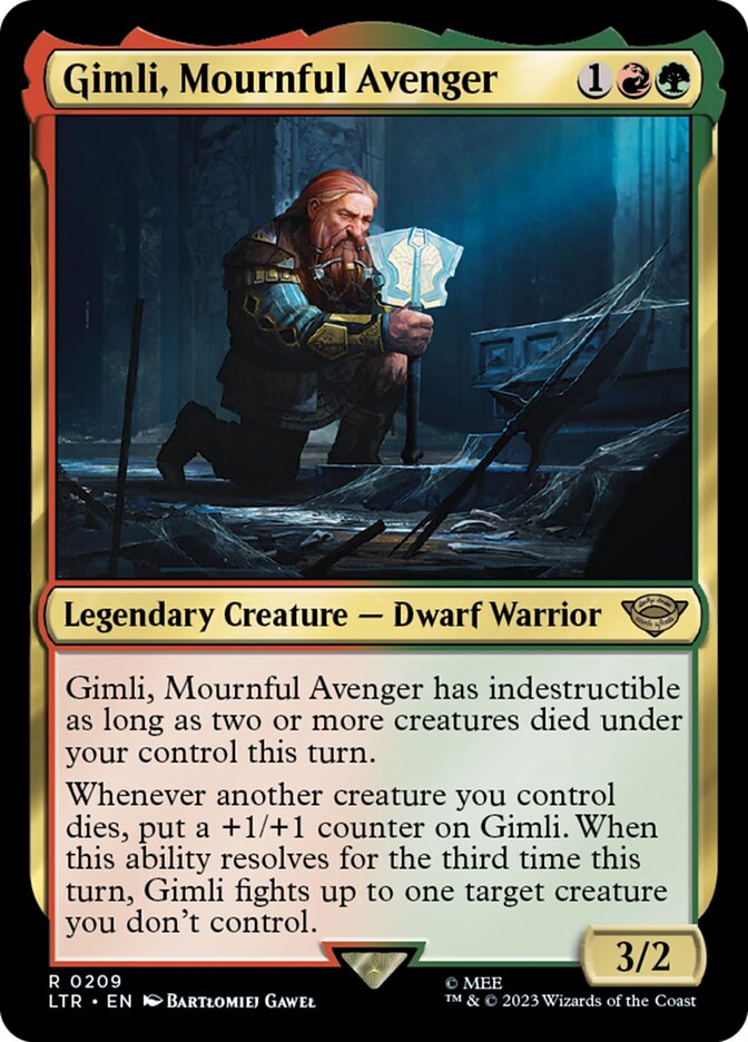 Gimli, Mournful Avenger 209/281 (Universes Beyond: The Lord of the Rings: Tales of Middle-earth)  | Good Games Morley