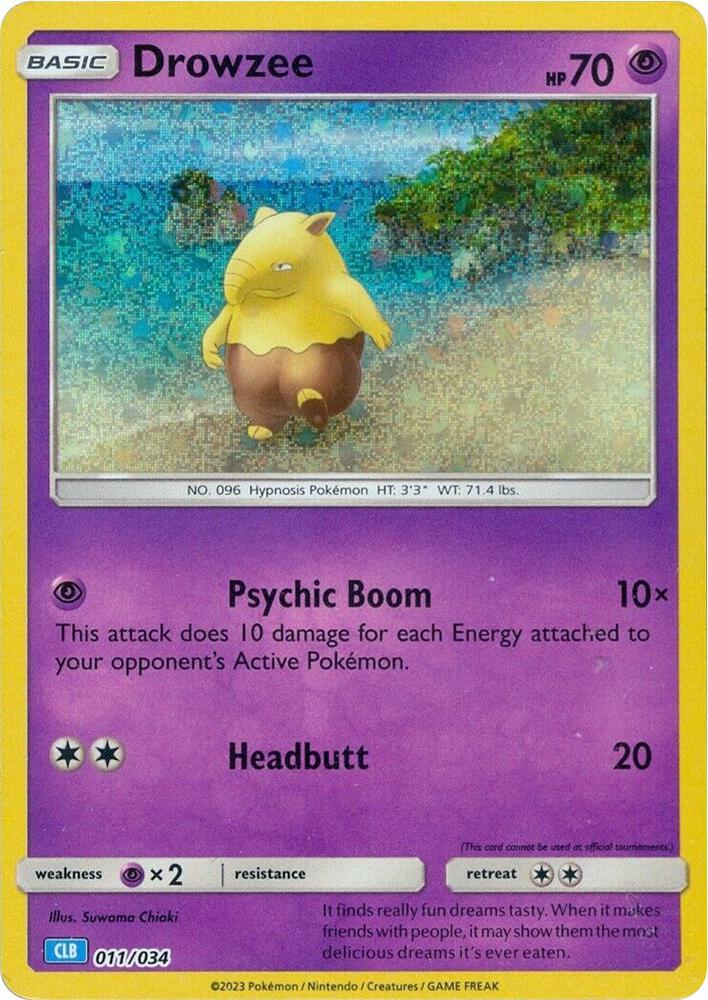 Drowzee 011/034 (Trading Card Game Classic)  - Holofoil | Good Games Morley