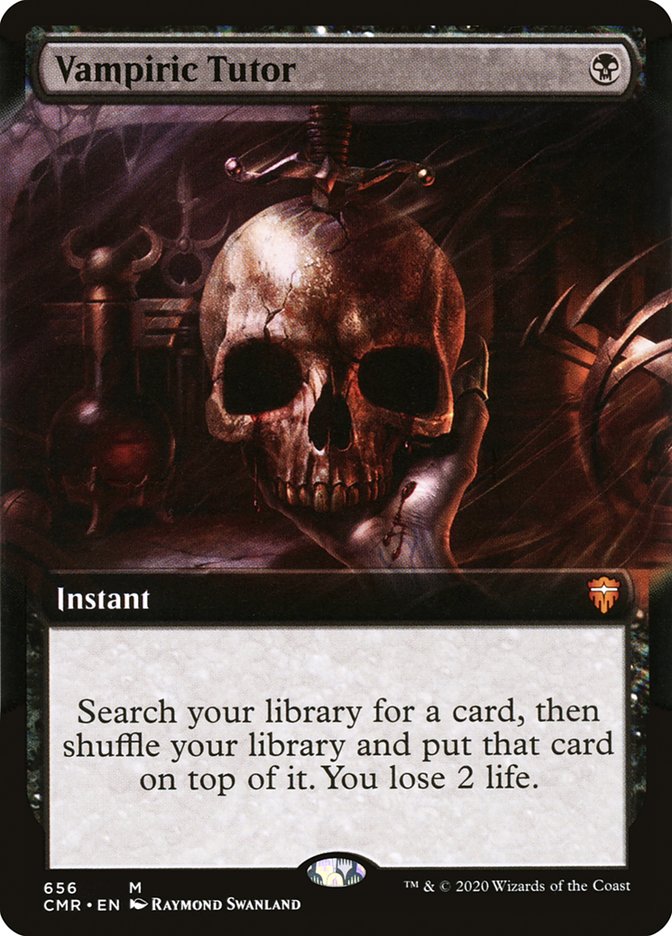 Vampiric Tutor (Extended Art) [Commander Legends] | Good Games Morley