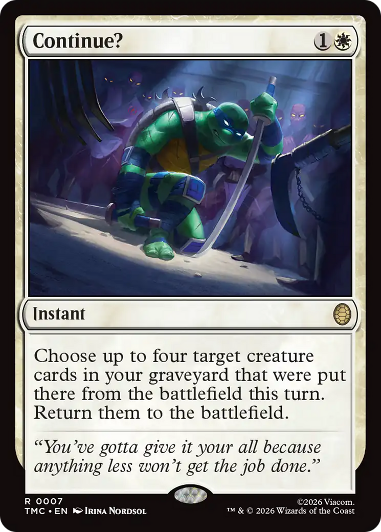 Continue? [Teenage Mutant Ninja Turtles Commander] | Good Games Morley