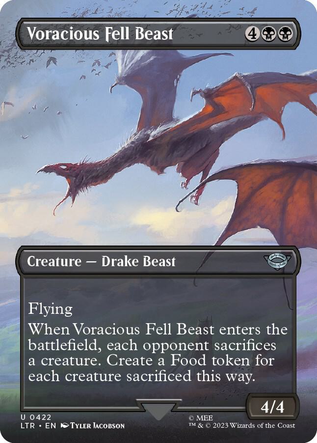 Voracious Fell Beast 422/281 (Universes Beyond: The Lord of the Rings: Tales of Middle-earth)  - Borderless | Good Games Morley