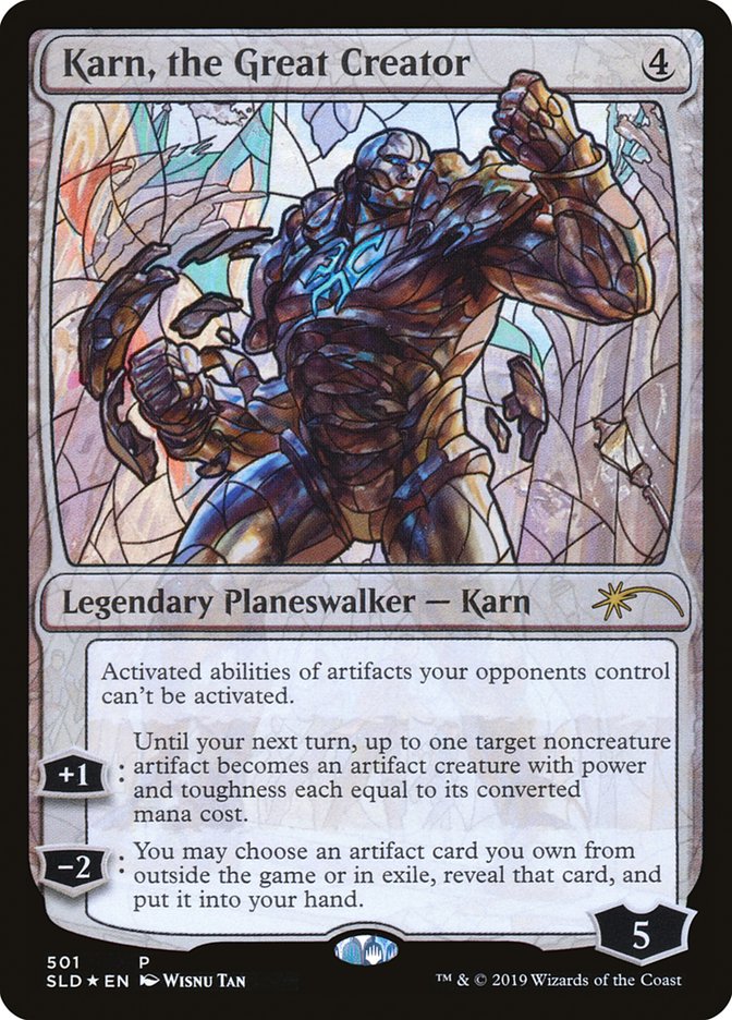 Karn, the Great Creator (Stained Glass) [Secret Lair Drop Promos] | Good Games Morley