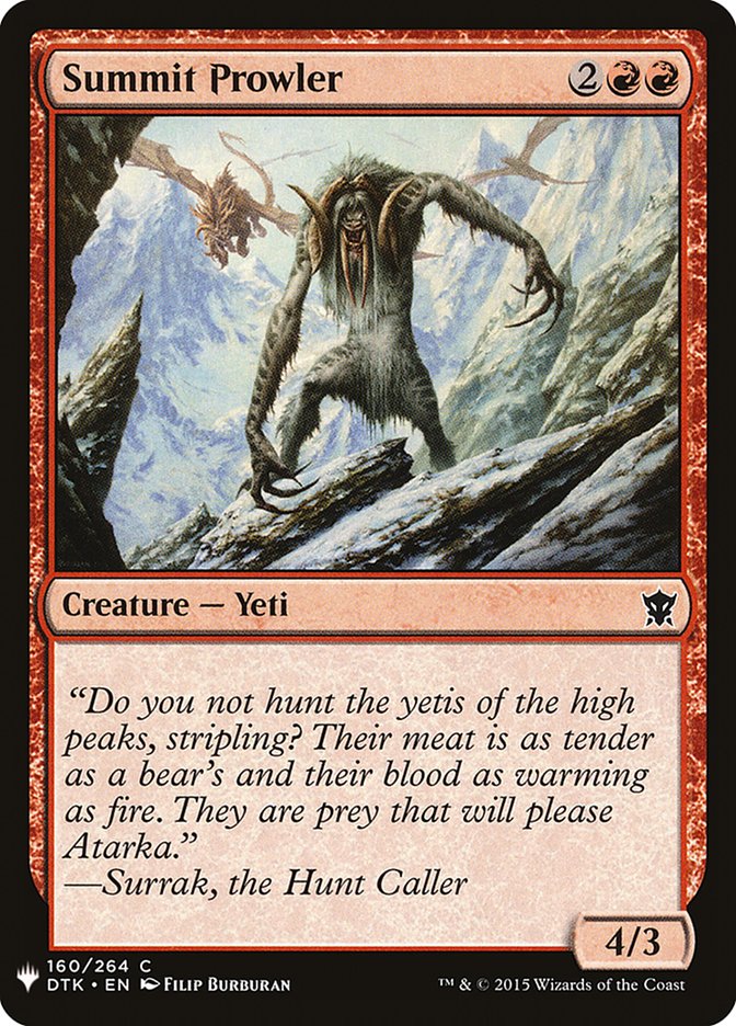 Summit Prowler [Mystery Booster] | Good Games Morley