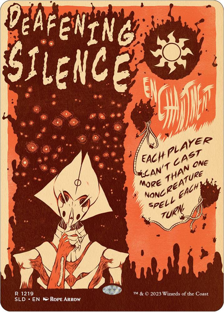 Deafening Silence 1219 (Secret Lair Drop Series)  - Borderless Foil | Good Games Morley