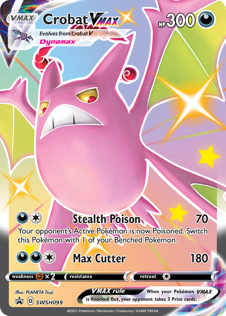 Crobat VMAX (SWSH099) (Jumbo Card) [Sword & Shield: Black Star Promos] | Good Games Morley