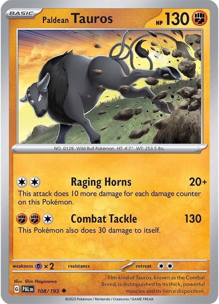 Paldean Tauros (108/193) [Scarlet & Violet: Paldea Evolved] | Good Games Morley