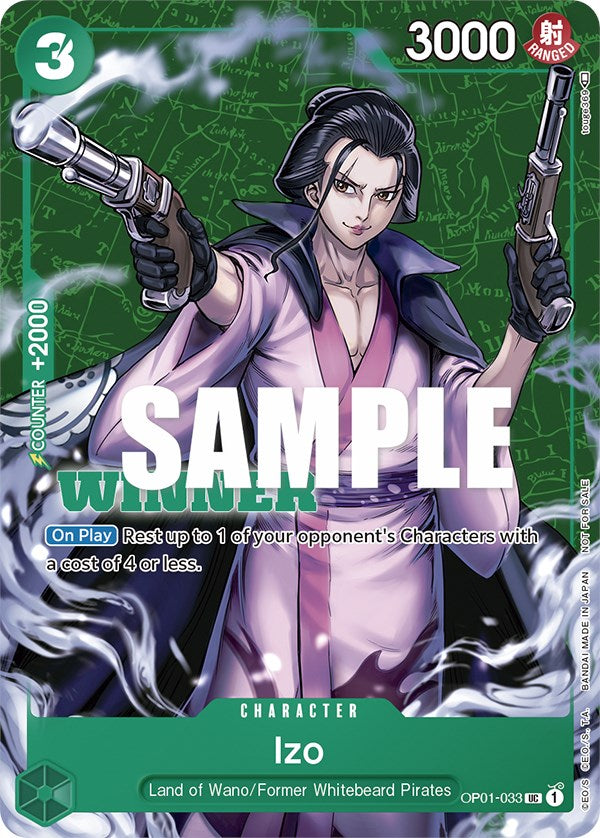 Izo (Tournament Pack Vol. 2) [Winner] [One Piece Promotion Cards] | Good Games Morley