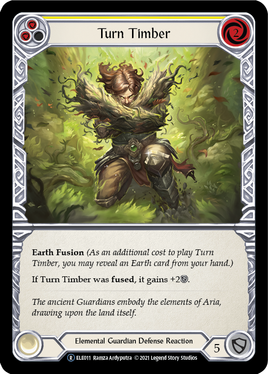 Turn Timber (Yellow) [U-ELE011] (Tales of Aria Unlimited)  Unlimited Normal | Good Games Morley