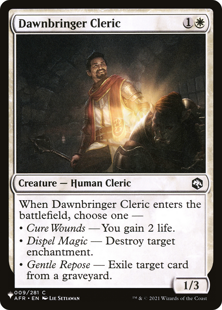 Dawnbringer Cleric [The List] | Good Games Morley