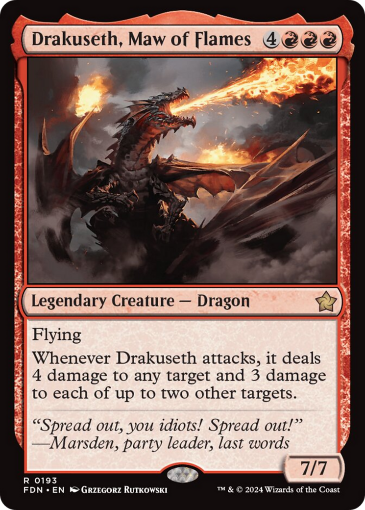 Drakuseth, Maw of Flames [Foundations] | Good Games Morley