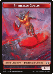 Phyrexian Goblin // Cat Double-Sided Token [Phyrexia: All Will Be One Tokens] | Good Games Morley