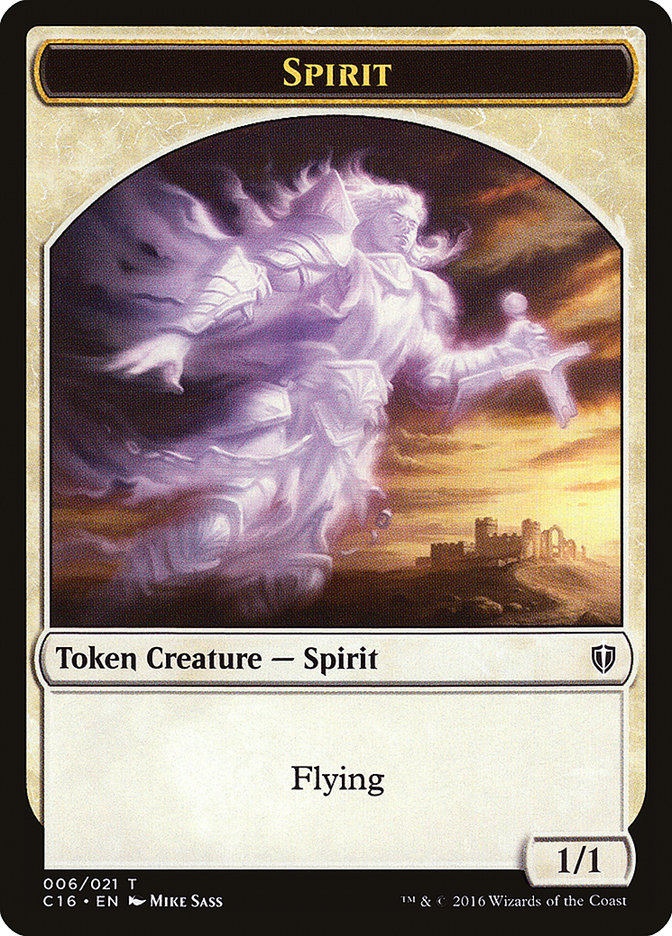 Saproling (016) // Spirit (006) Double-Sided Token [Commander 2016 Tokens] | Good Games Morley