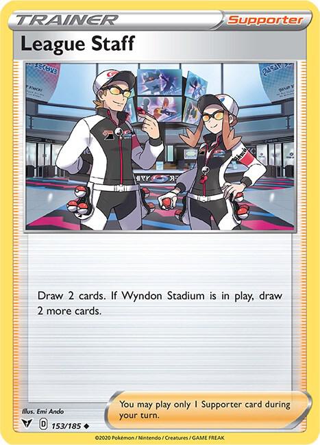 League Staff 153/185 (SWSH04: Vivid Voltage)  | Good Games Morley