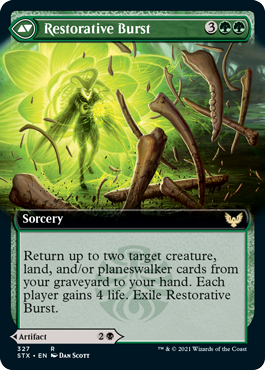 Pestilent Cauldron // Restorative Burst (Extended Art) [Strixhaven: School of Mages] | Good Games Morley