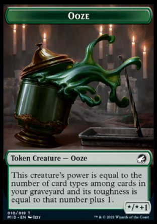 Clue // Ooze Double-Sided Token [Innistrad: Midnight Hunt Tokens] | Good Games Morley