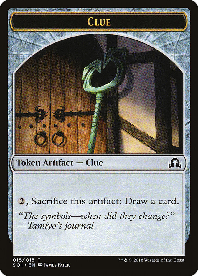 Clue Token (015/018) [Shadows over Innistrad Tokens] | Good Games Morley