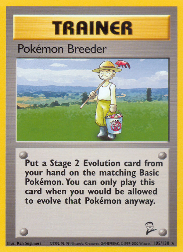 Pokemon Breeder (105/130) [Base Set 2] | Good Games Morley