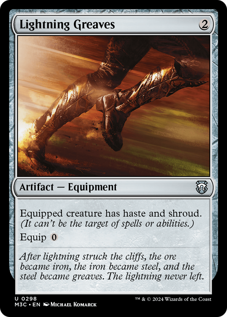 Lightning Greaves [Modern Horizons 3 Commander] | Good Games Morley