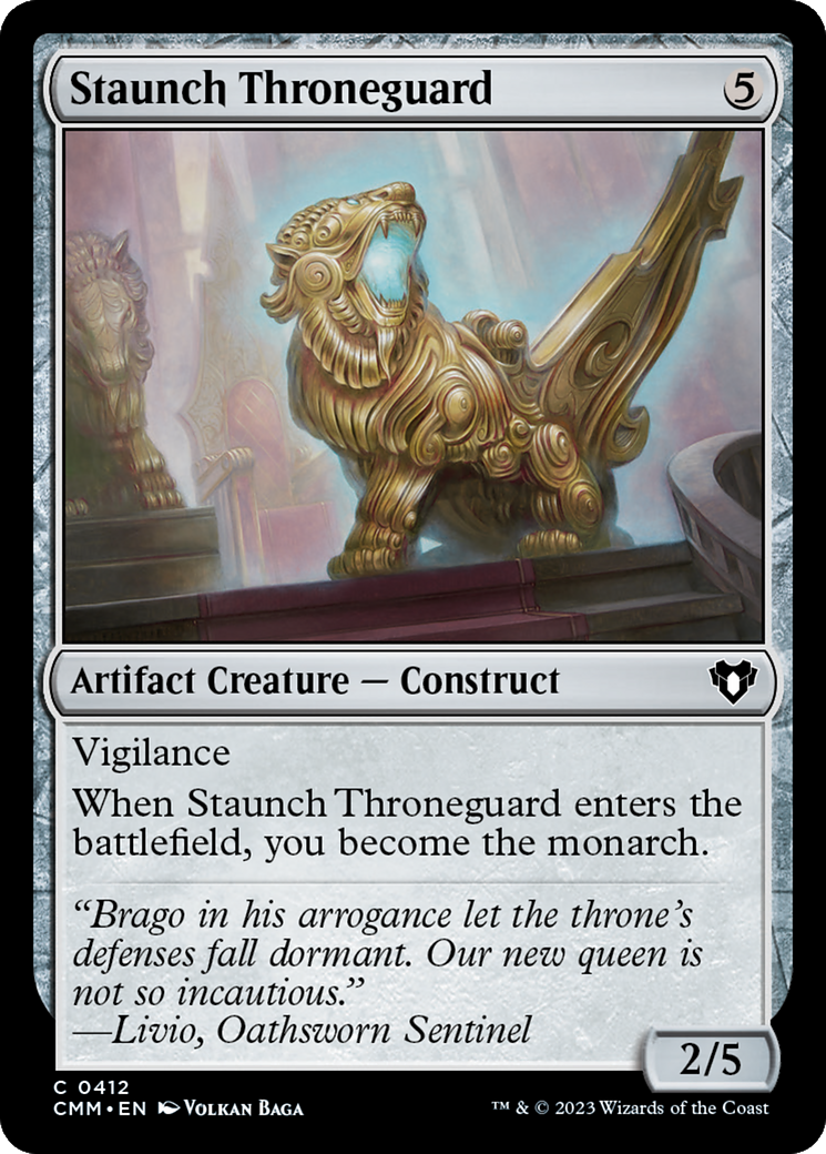 Staunch Throneguard [Commander Masters] | Good Games Morley