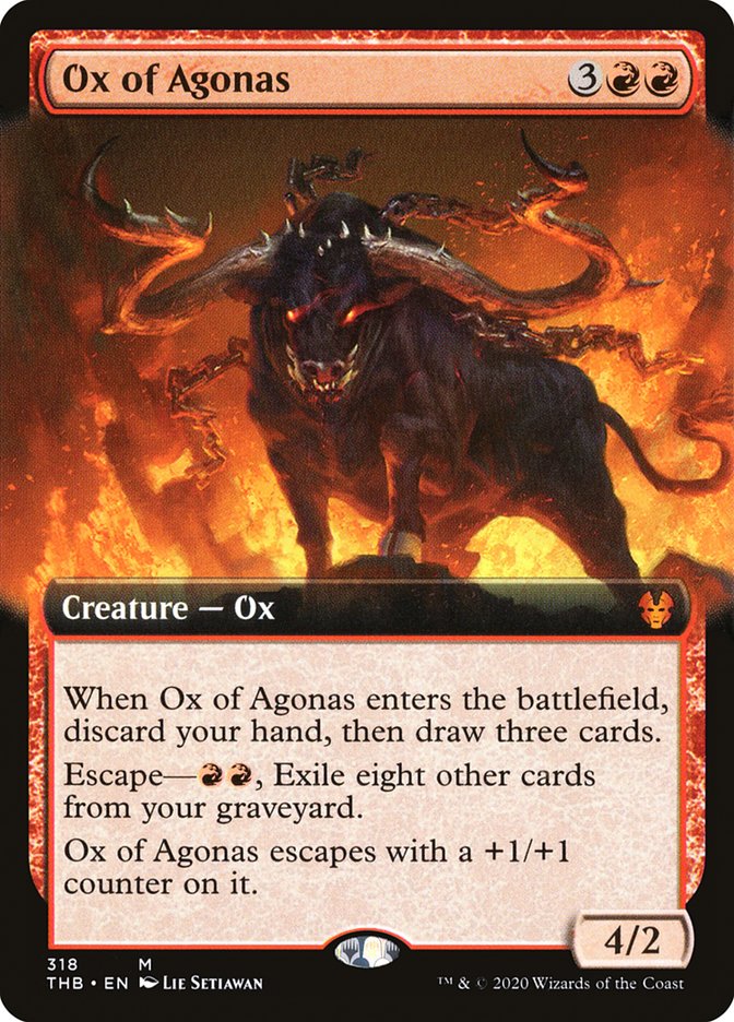 Ox of Agonas (Extended Art) [Theros Beyond Death] | Good Games Morley
