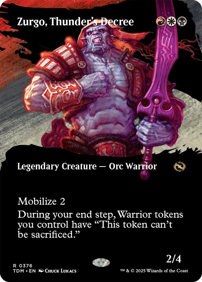Zurgo, Thunder's Decree 376/291 (Tarkir: Dragonstorm)  - Borderless | Good Games Morley