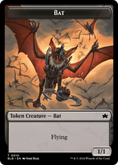 Bat // Warren Warleader Double-Sided Token [Bloomburrow Tokens] | Good Games Morley