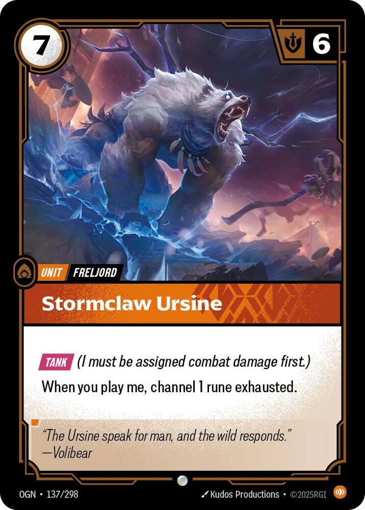 Stormclaw Ursine 137/298 (Origins)  - Foil | Good Games Morley