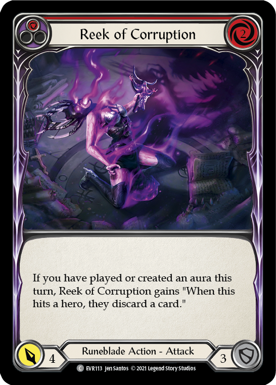 Reek of Corruption (Red) [EVR113] (Everfest)  1st Edition Rainbow Foil | Good Games Morley