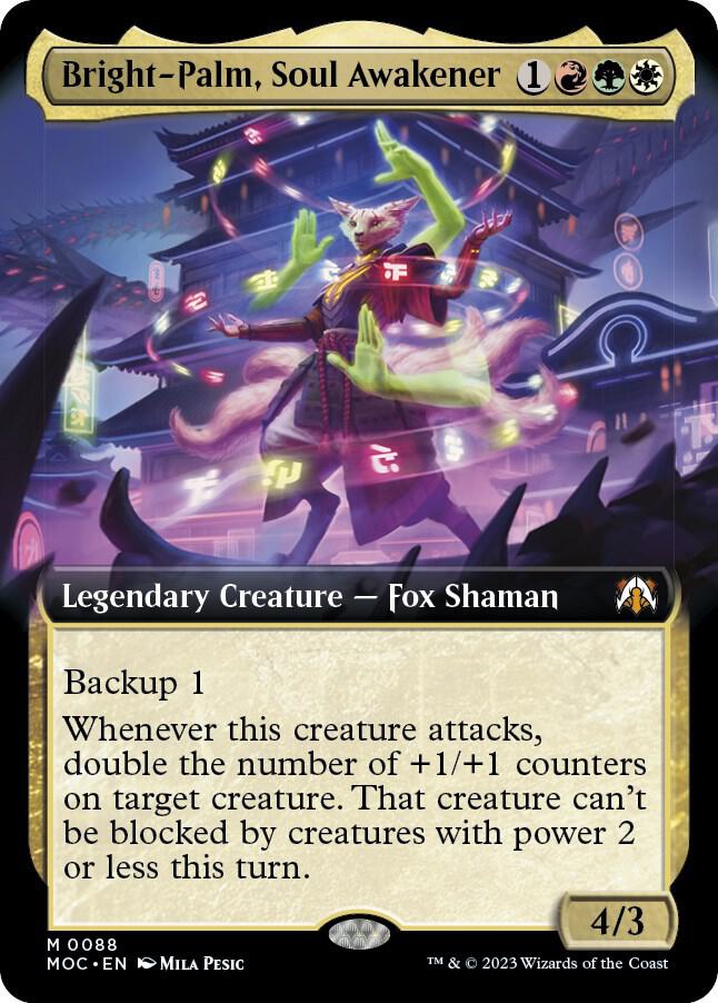 Bright-Palm, Soul Awakener 88/444 (Commander: March of the Machine)  - Extended Art Foil | Good Games Morley