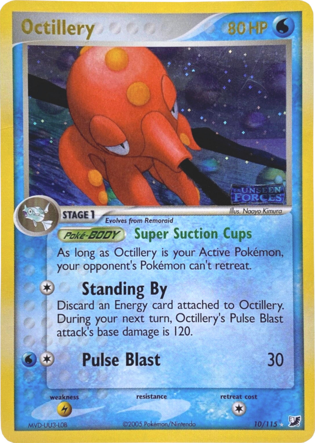 Octillery (10/115) (Stamped) [EX: Unseen Forces] | Good Games Morley