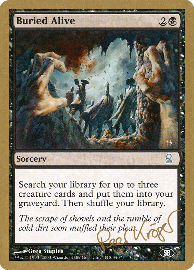 Buried Alive (Peer Kroger) (SB) [World Championship Decks 2003] | Good Games Morley
