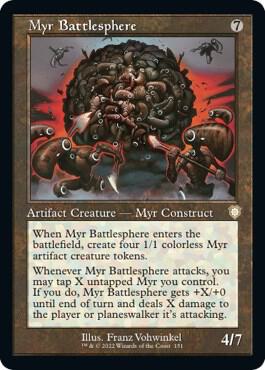 Myr Battlesphere Retro Frame 151 (Commander: The Brothers' War)  | Good Games Morley