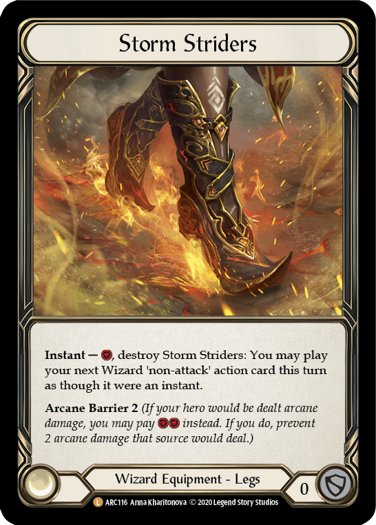 Storm Striders [U-ARC116] (Arcane Rising Unlimited)  Unlimited Rainbow Foil | Good Games Morley