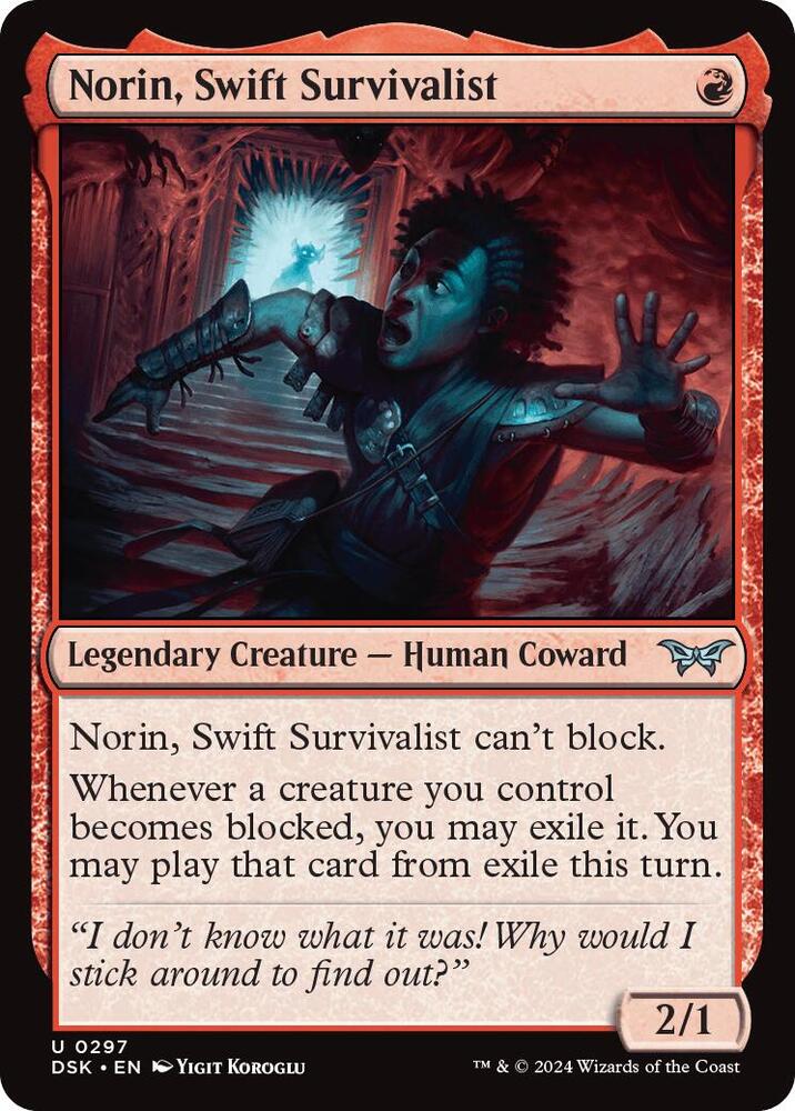 Norin, Swift Survivalist (Lurking Evil) 297 (Duskmourn: House of Horror)  | Good Games Morley