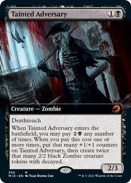 Tainted Adversary Extended Art 350/277 (Innistrad: Midnight Hunt)  | Good Games Morley