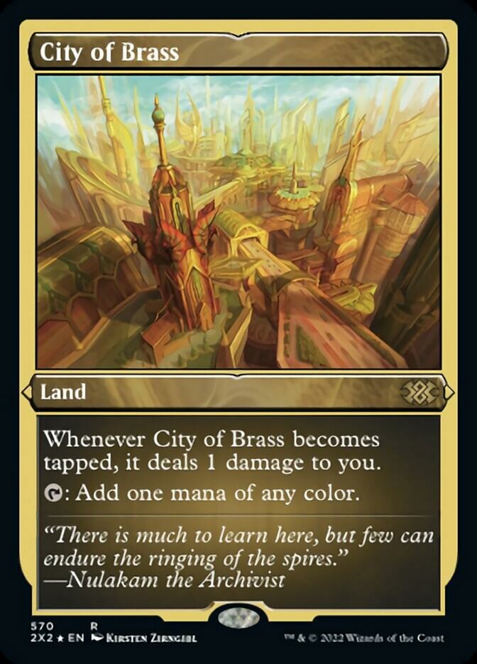 City of Brass (Foil Etched) [Double Masters 2022] | Good Games Morley