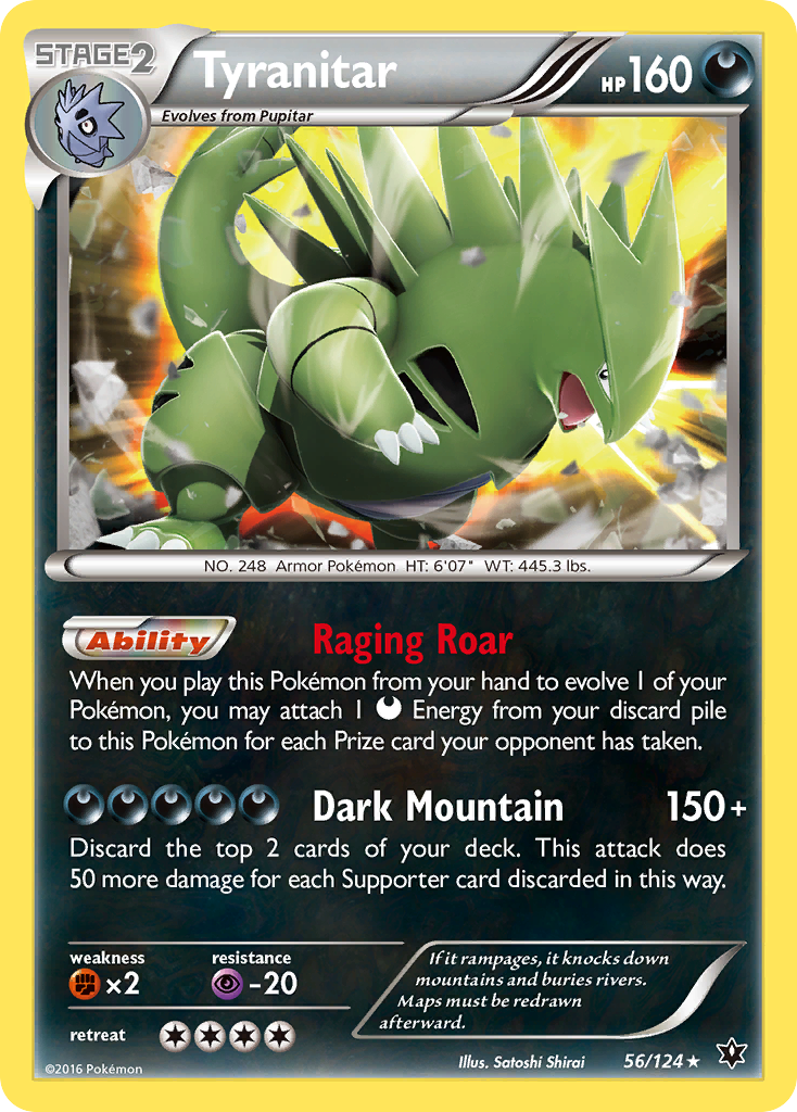 Tyranitar (56/124) [XY: Fates Collide] | Good Games Morley