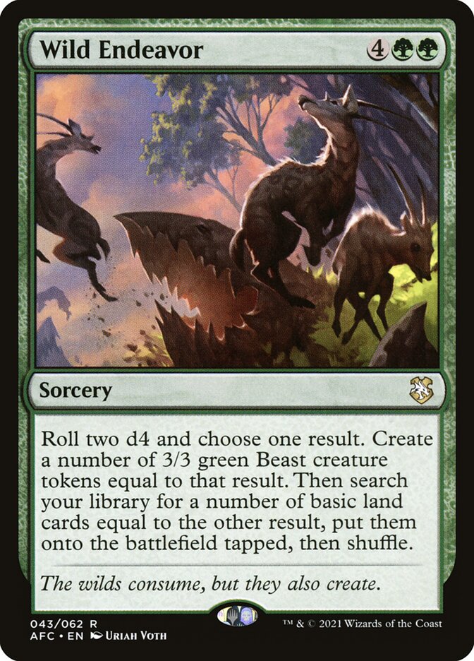 Wild Endeavor 43/62 (Commander: Adventures in the Forgotten Realms)  | Good Games Morley