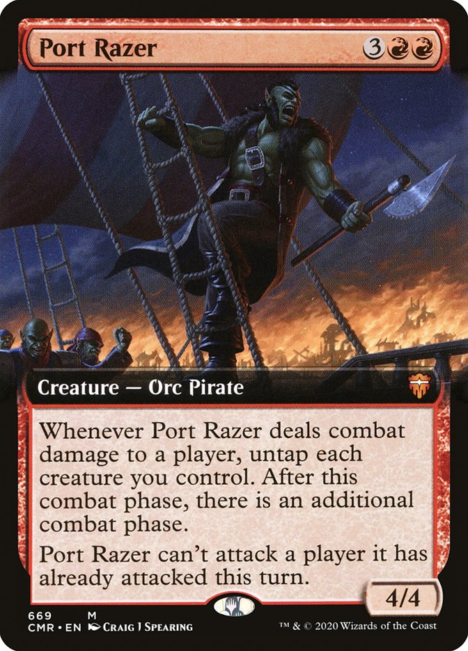 Port Razer (Extended Art) [Commander Legends] | Good Games Morley