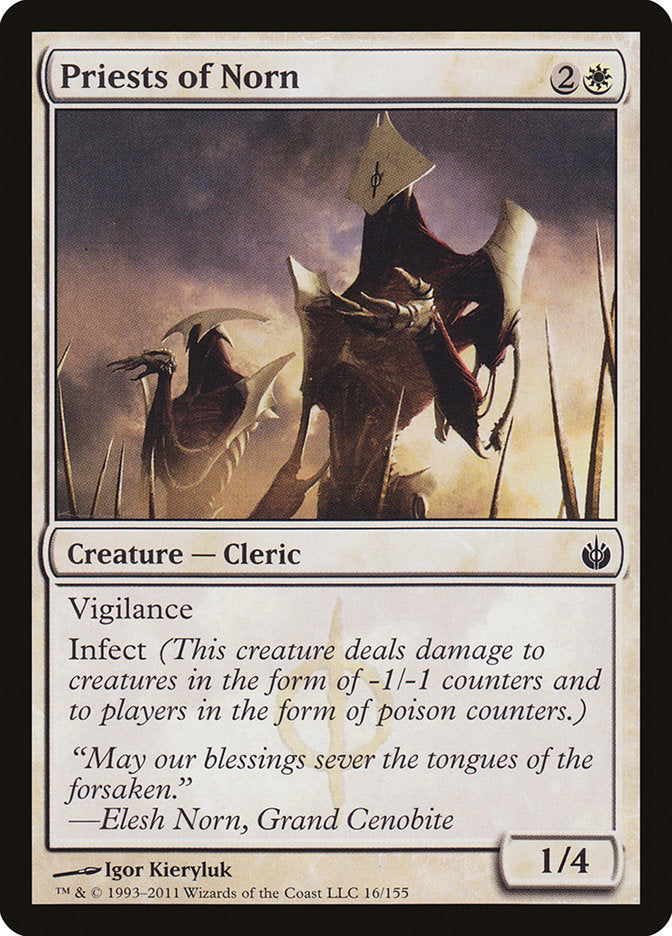 Priests of Norn 16/155 (Mirrodin Besieged)  - Foil | Good Games Morley
