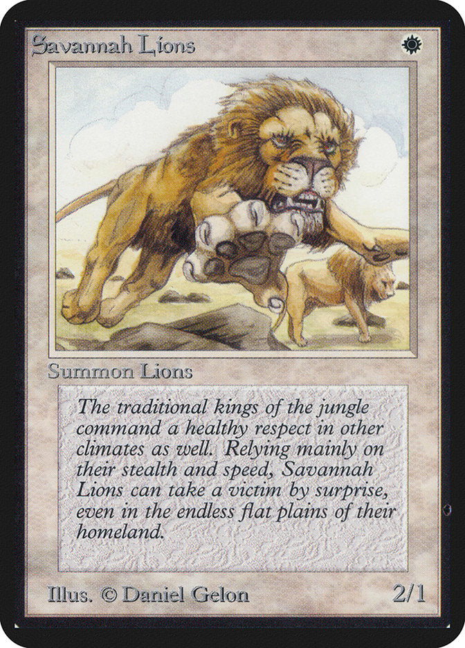 Savannah Lions [Alpha Edition] | Good Games Morley