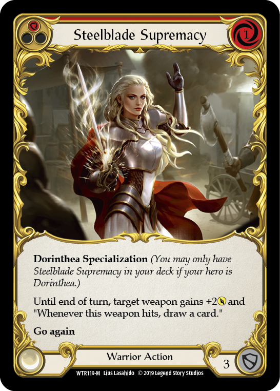 Steelblade Supremacy [WTR119-M] (Welcome to Rathe)  Alpha Print Rainbow Foil | Good Games Morley