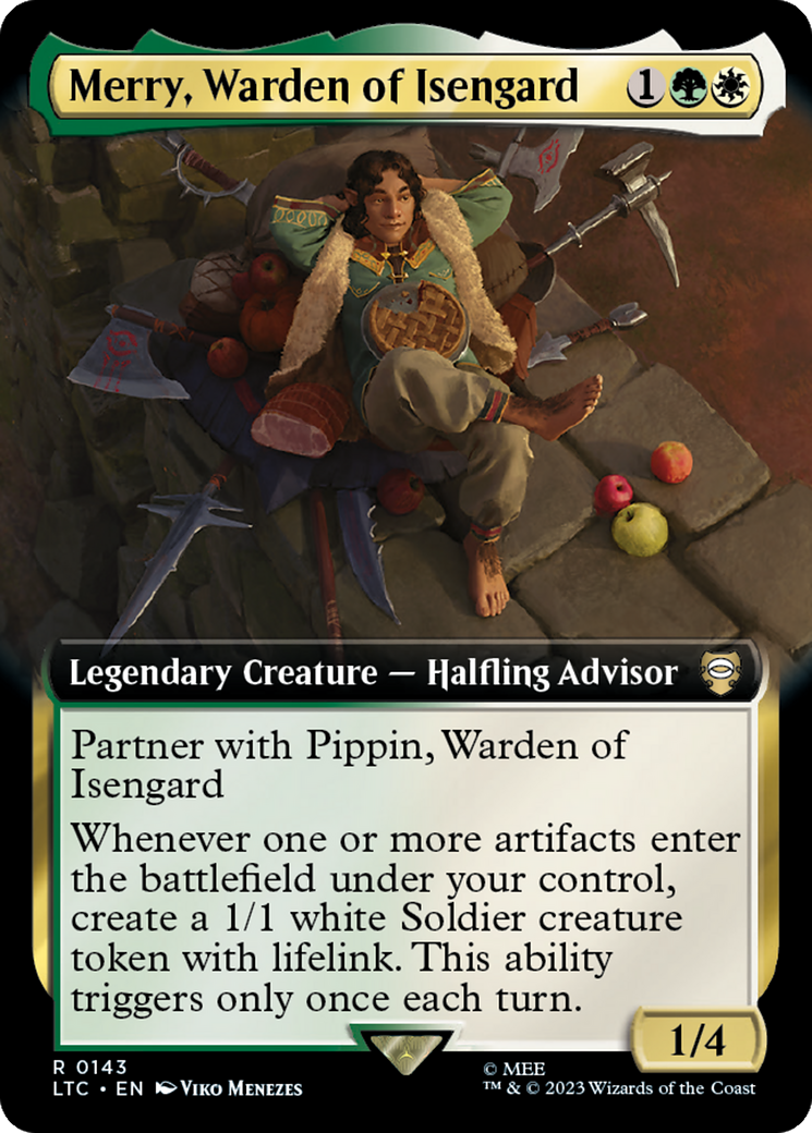Merry, Warden of Isengard (Extended Art) [The Lord of the Rings: Tales of Middle-Earth Commander] | Good Games Morley