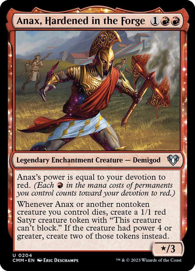 Anax, Hardened in the Forge 204/451 (Commander Masters)  - Foil | Good Games Morley