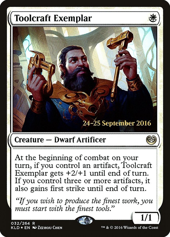 Toolcraft Exemplar [Kaladesh Prerelease Promos] | Good Games Morley