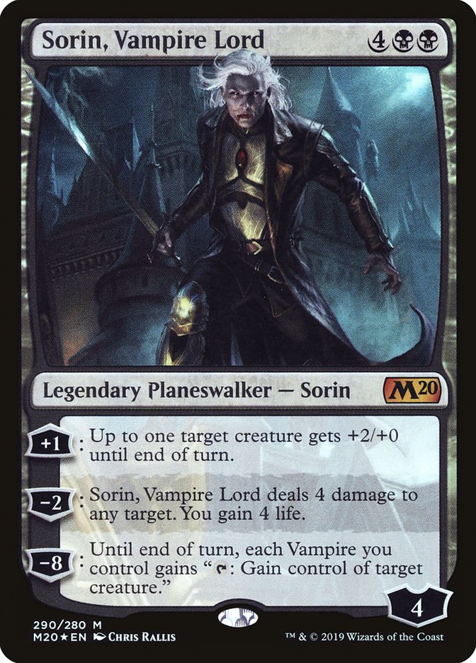 Sorin, Vampire Lord 290 (Core Set 2020)  - Foil | Good Games Morley