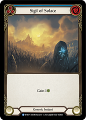 Sigil of Solace (Blue) [U-WTR175] (Welcome to Rathe Unlimited)  Unlimited Normal | Good Games Morley
