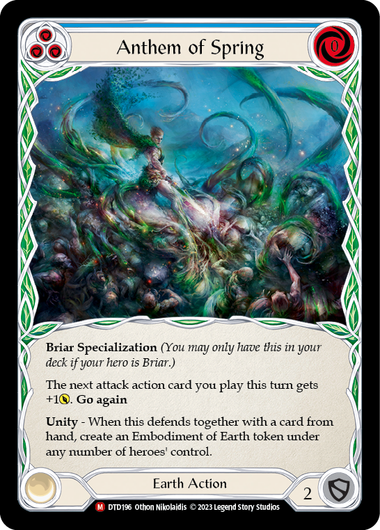 Anthem of Spring [DTD196] (Dusk Till Dawn)  Rainbow Foil | Good Games Morley