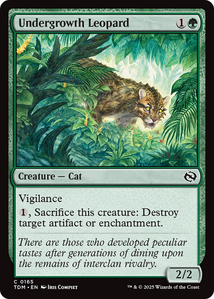 Undergrowth Leopard [Tarkir: Dragonstorm] | Good Games Morley